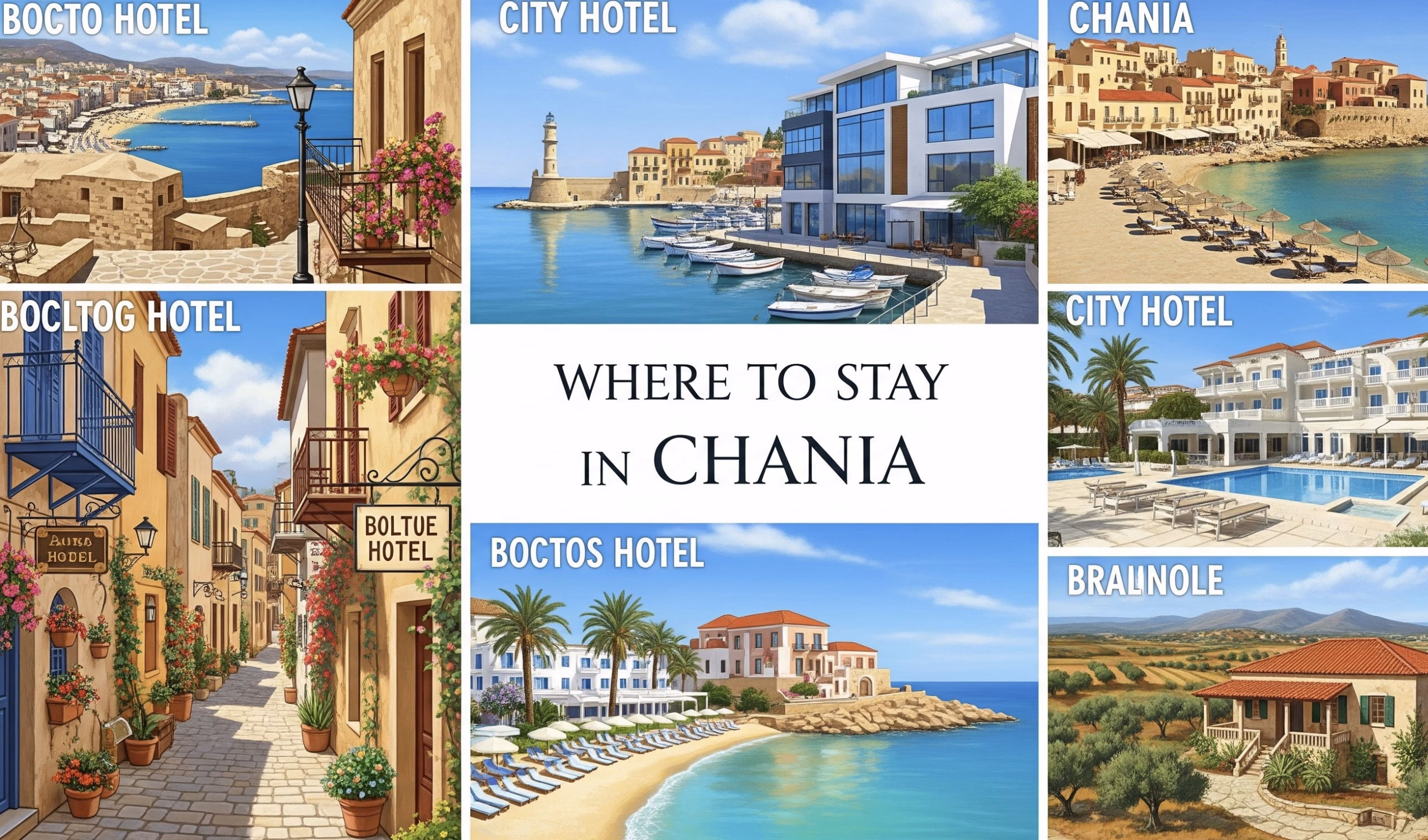 Where to Stay in Chania. Where to Stay in Chania