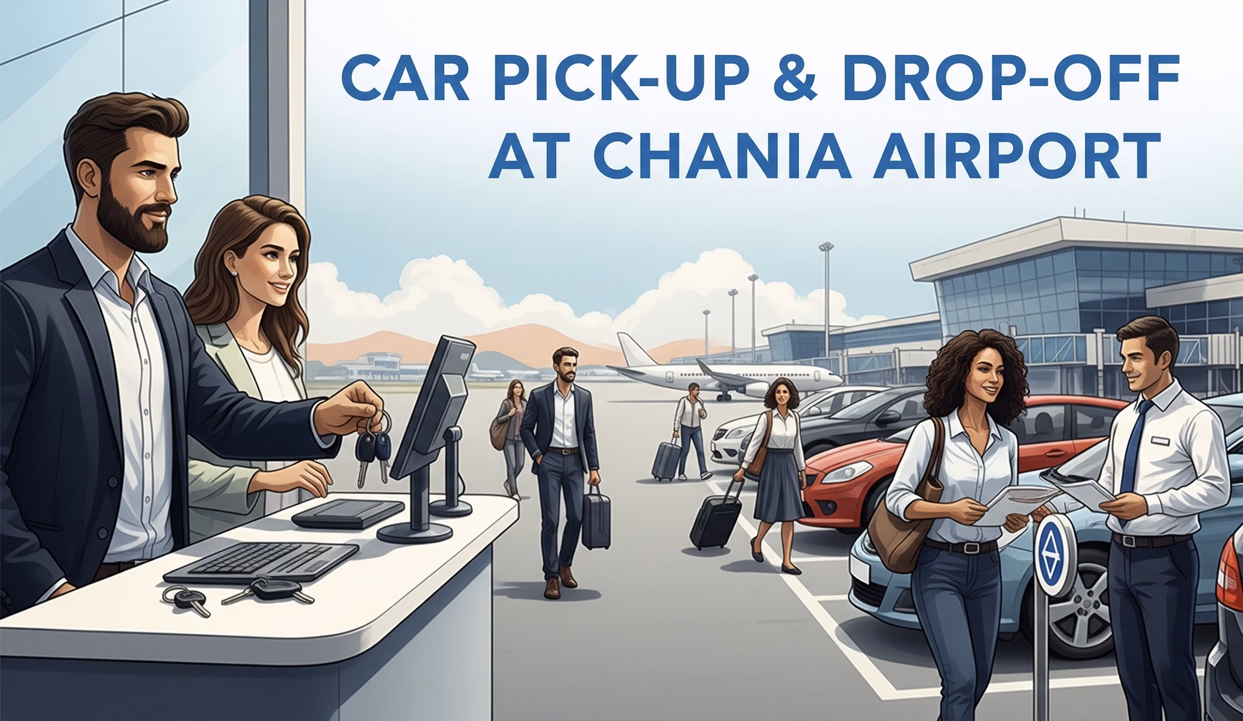 rental Car Pick-up & Drop-off at Chania Airport rental Car Pick-up & Drop-off at Chania Airport